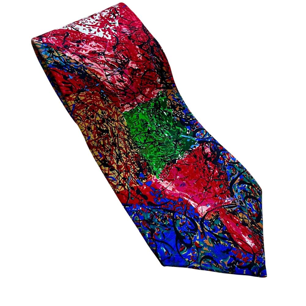 Tabasco Necktie Men's 100% Silk Multicolor Hot Sauce Bottle